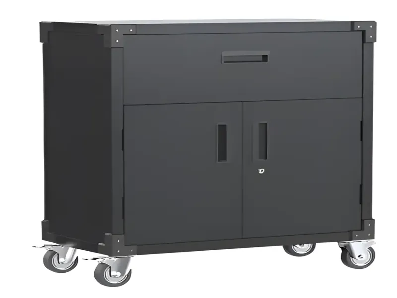 Armario Metálico Bajo 2 puerta 1 cajón - Línea Black SA-GC-S02