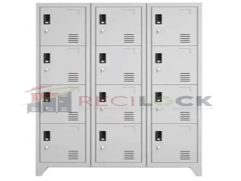 Casillero Metálico: 3 Cuerpos y 12 Puertas - Recilock